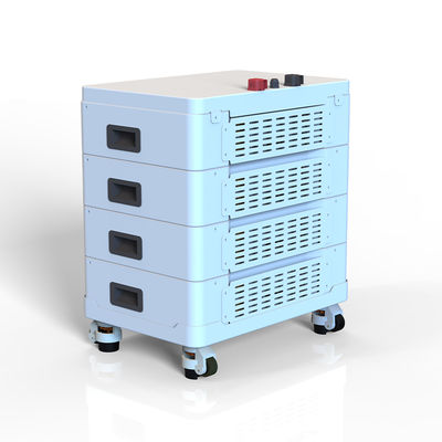 Система хранения жилой энергии вне сети 51.2V 10KW 20KW Складываемая литийная батарея