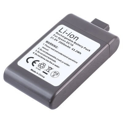 22.2V 2000mAh Батарея пылесоса Литий-ионный заменяющий аккумулятор для Дайсона DC16