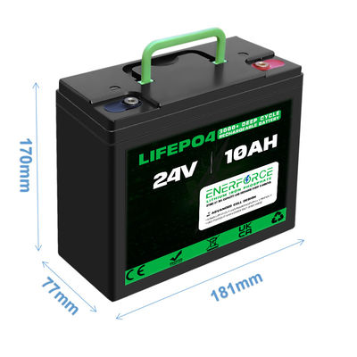 Enerforce OEM 24V LiFePO4 батарея 10ah 16kg LFP батарея для тележки для гольфа