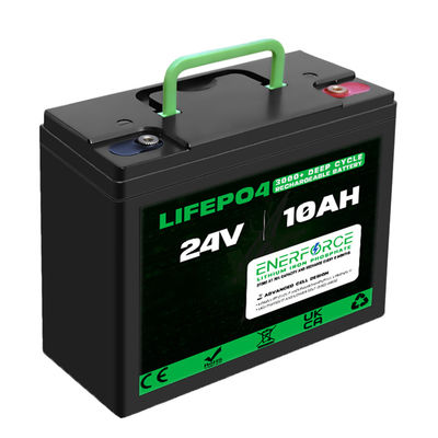 10ah 24V LiFePO4 батарея с глубоким циклом Литийная батарея для солнечной энергии