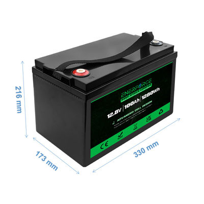 Enerforce 12V 100Ah Lifepo4 аккумуляторная батарея перезаряжаемая для домашней солнечной системы хранения