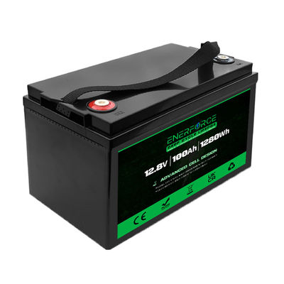 Enerforce 12V 100Ah Lifepo4 аккумуляторная батарея перезаряжаемая для домашней солнечной системы хранения