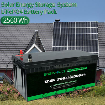 12.8V 100Ah LiFePO4 батарея Enerforce OEM Долгий срок службы для солнечных и резервных систем